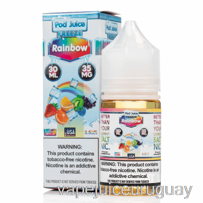 Congelar Arco Iris - Jugo De Vaina - 30ml 35mg Vape Uruguay